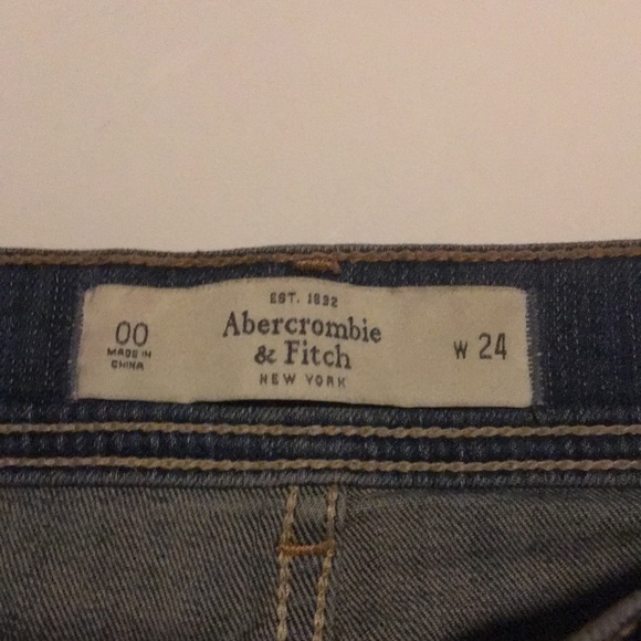 Abercrombie & fitch denim letter A shorts | micro mini shorts - Picture 6 of 6